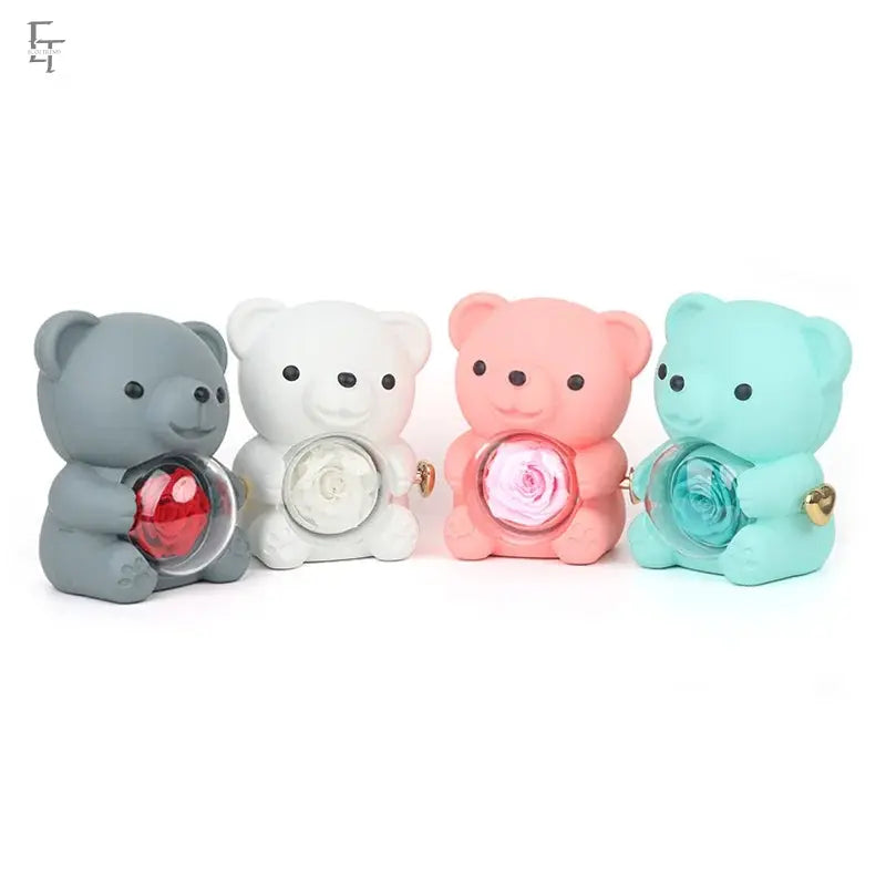 Eternal Rose Teddy Bear with Necklace – Timeless Love Gift - Ecoltrend.com     